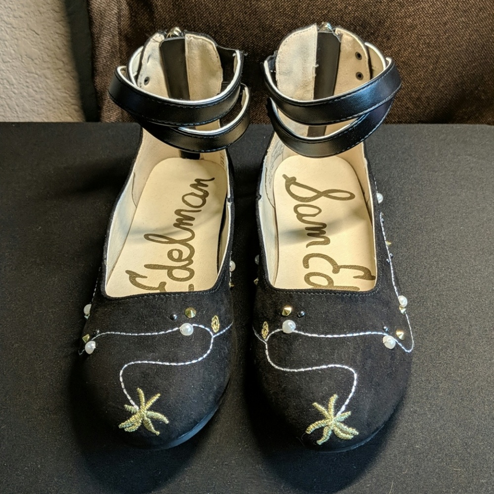 Sam Edelman Felicia Josie Black Shoes Flats Size 2